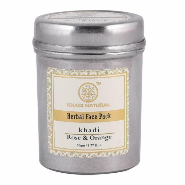 buy Khadi Natural Rose & Orange Herbal Face Pack in Delhi,India