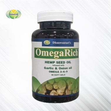 buy Dhanwantari Omega Rich Hemp Seed Oil Capsules in Delhi,India