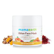 buy Mamaearth Ubtan Face Mask for Skin Lightening and Brightening in Delhi,India