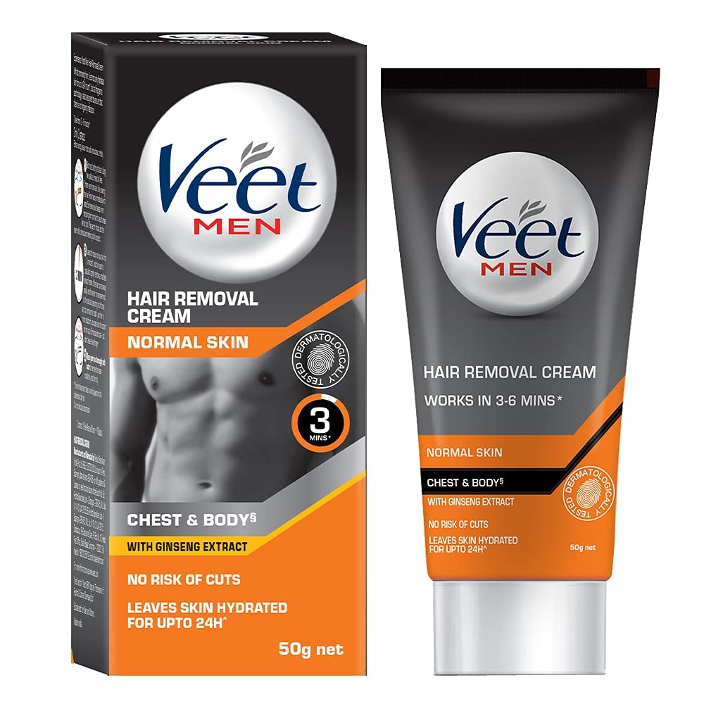 Veet Hair Removal Cream for Men Normal Skin for Chest & Body 50gm