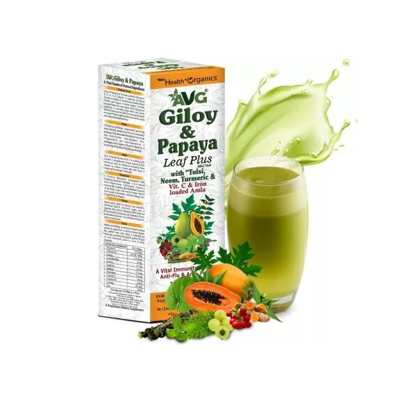 buy AVG Giloy & Papaya Leaf Plus Nectar Juice in Delhi,India