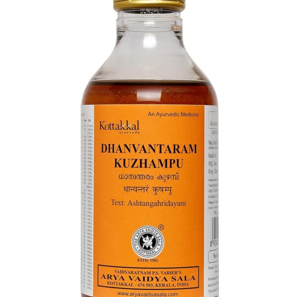 buy Arya vaidya sala Dhanwantaram Kuzhampu Tailam in Delhi,India