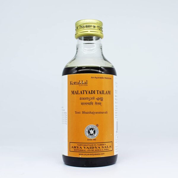 buy Arya vaidya sala Malathyadi Tailam in Delhi,India
