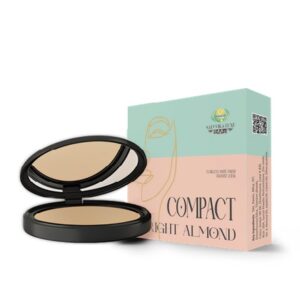 Dhanwantari Almond Compact Press Powder- Bright